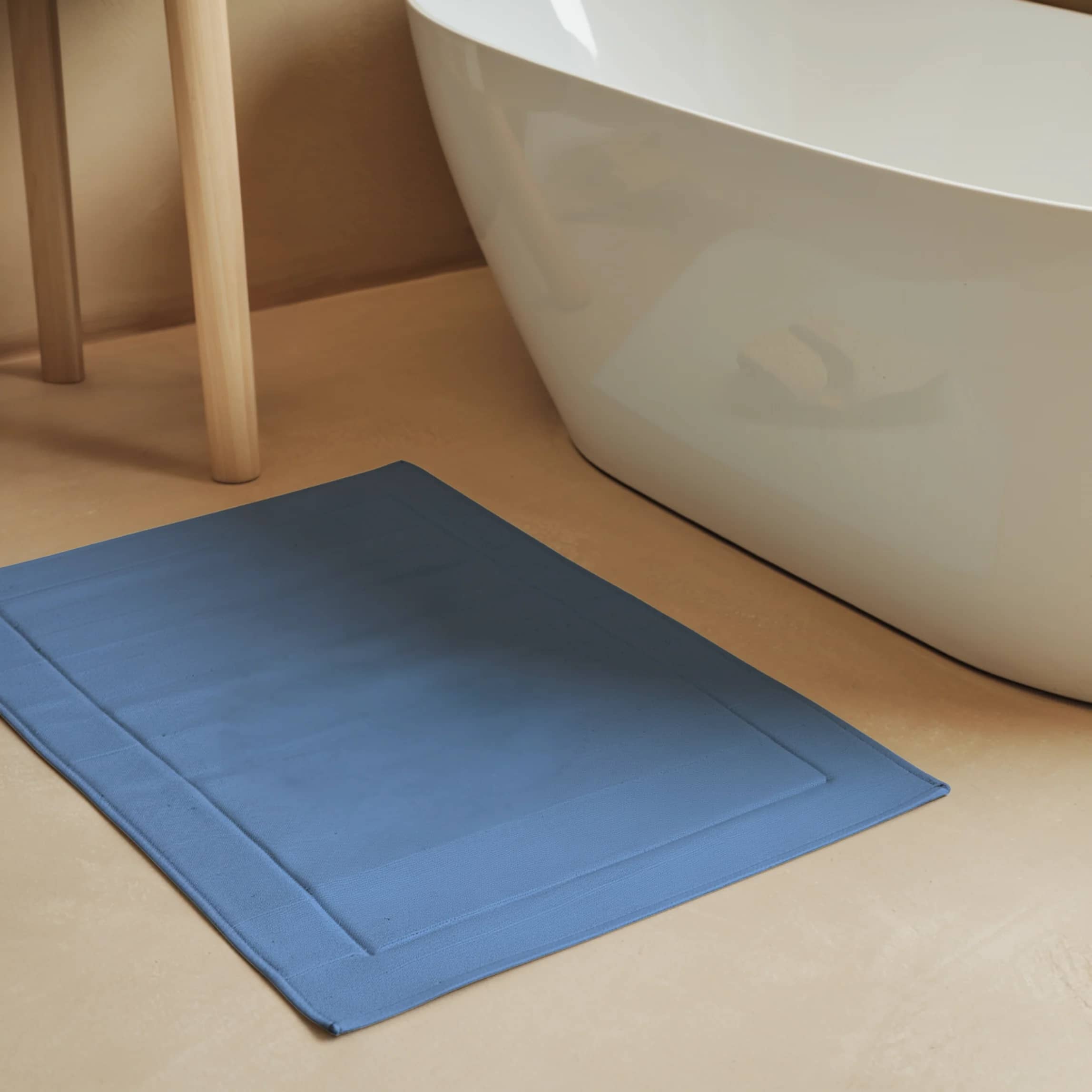 Egyptian Cotton Bath Mat - Light Blue