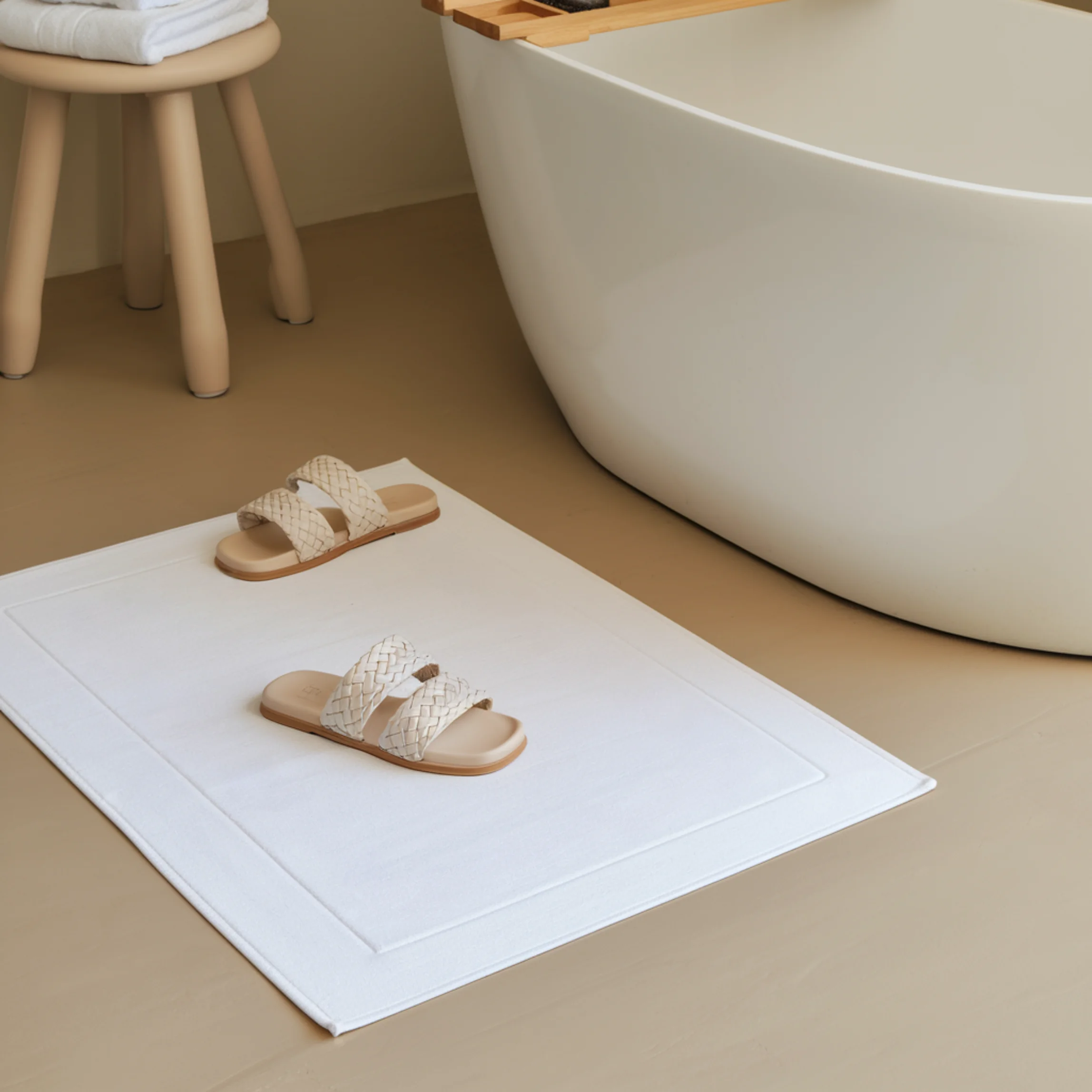 Egyptian Cotton Bath Mat - Pure White